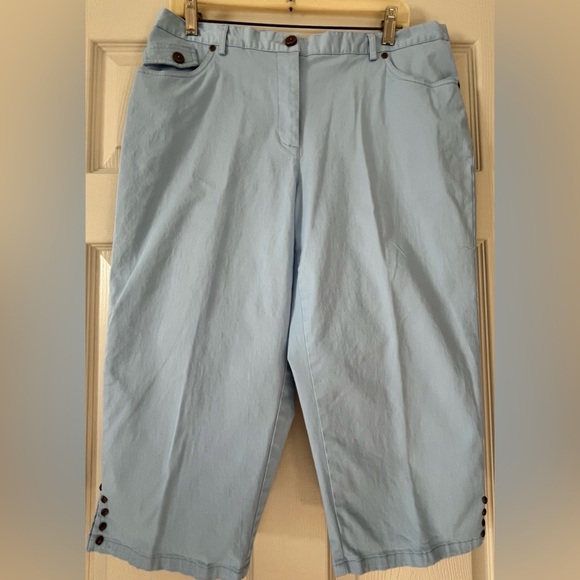 Hearts of Palm Light Blue capri - Picture 1 of 6